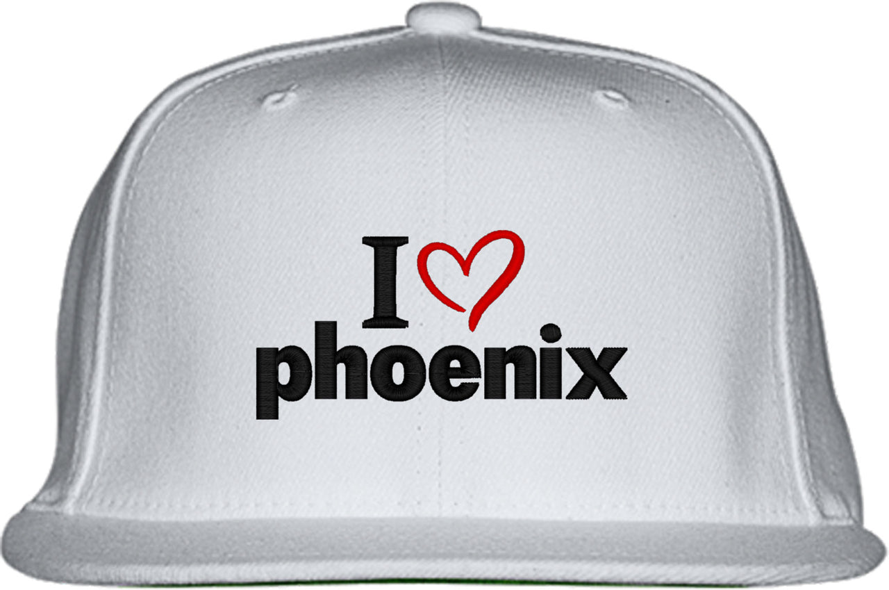 I Love Phoenix Snapback Hat