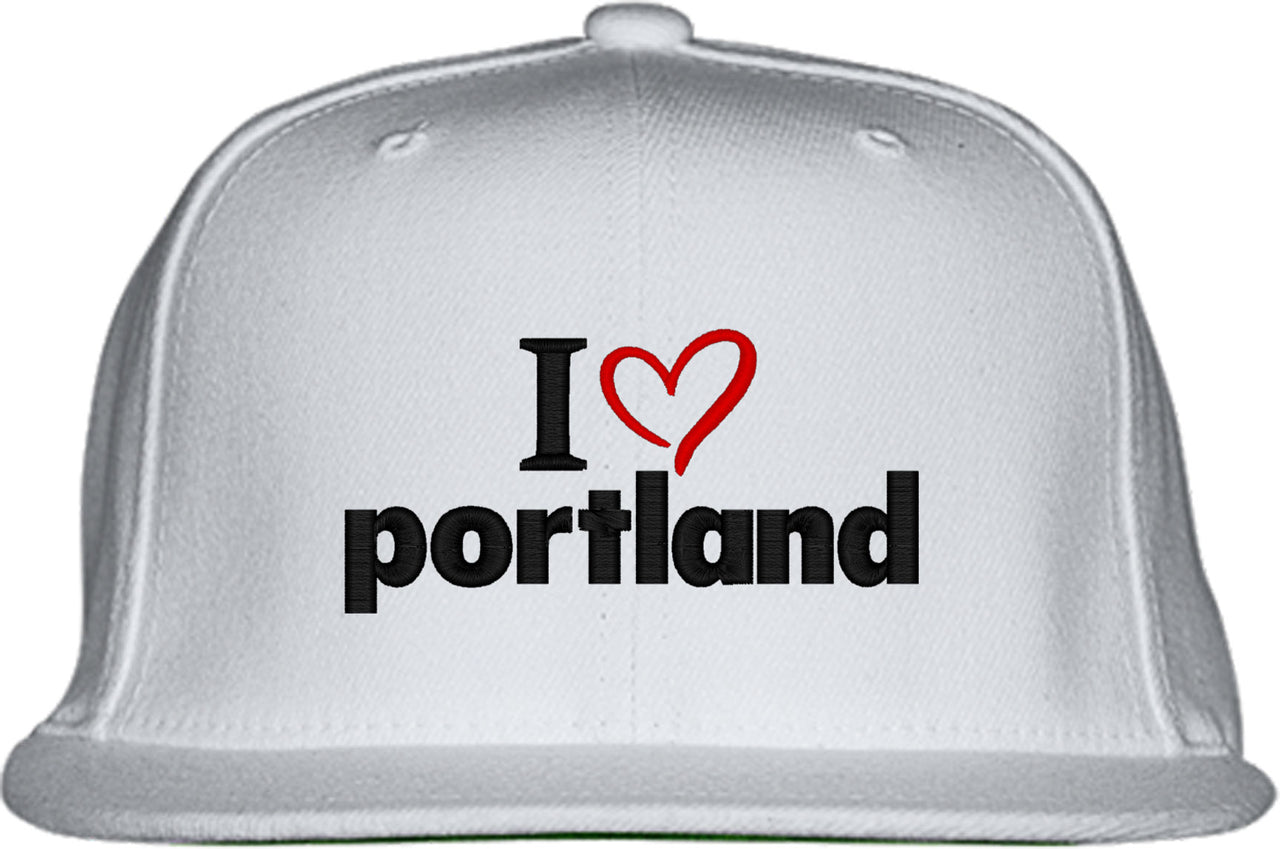 I Love Portland Snapback Hat