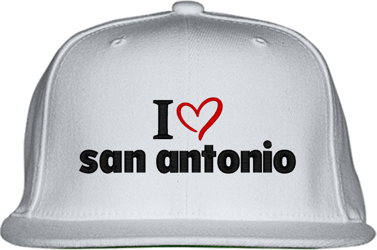I Love San Antonio Snapback Hat