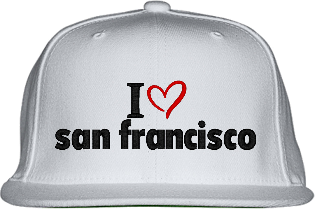 I Love San Francisco Snapback Hat