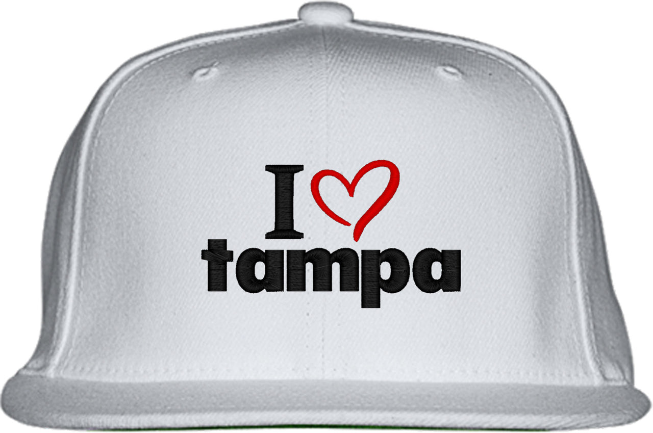 I Love Tampa Snapback Hat