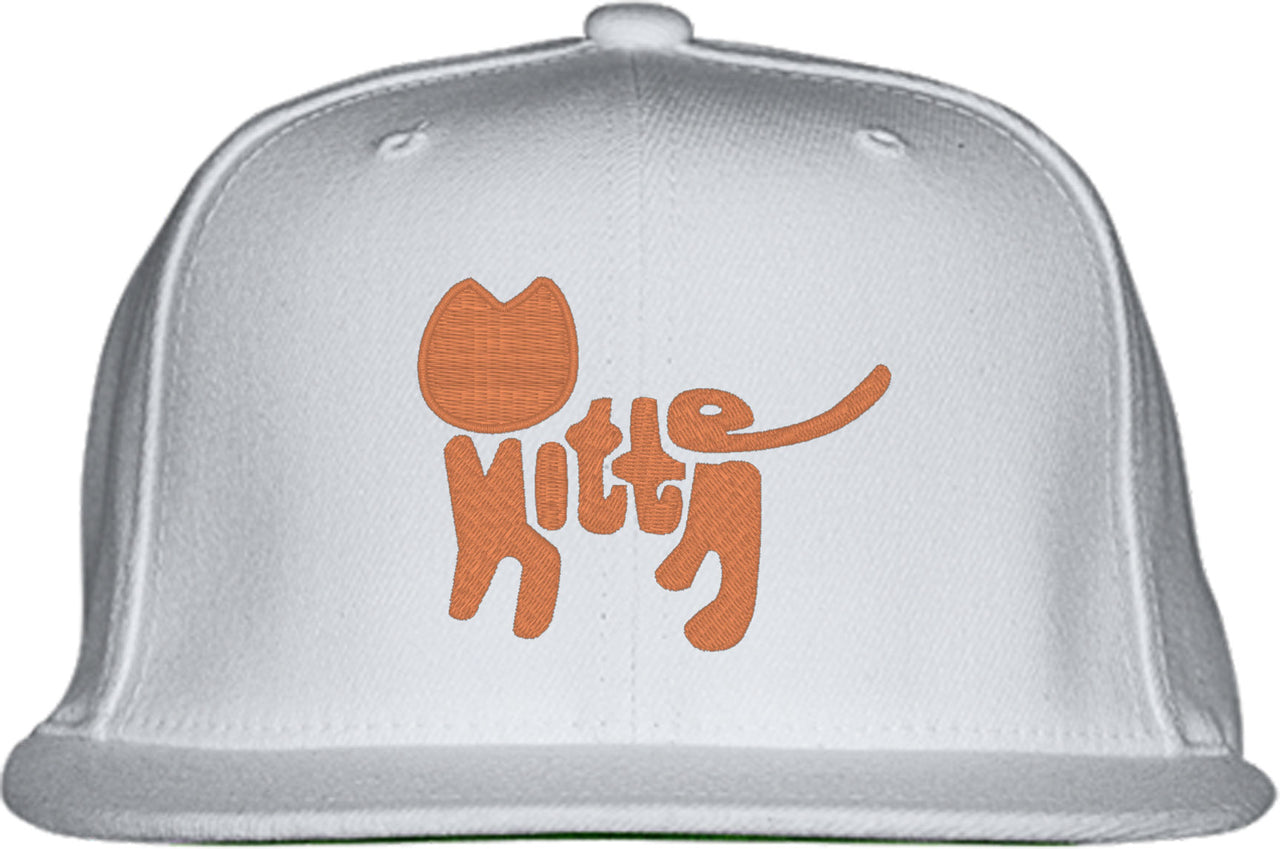 Kitten Cat Typography Snapback Hat