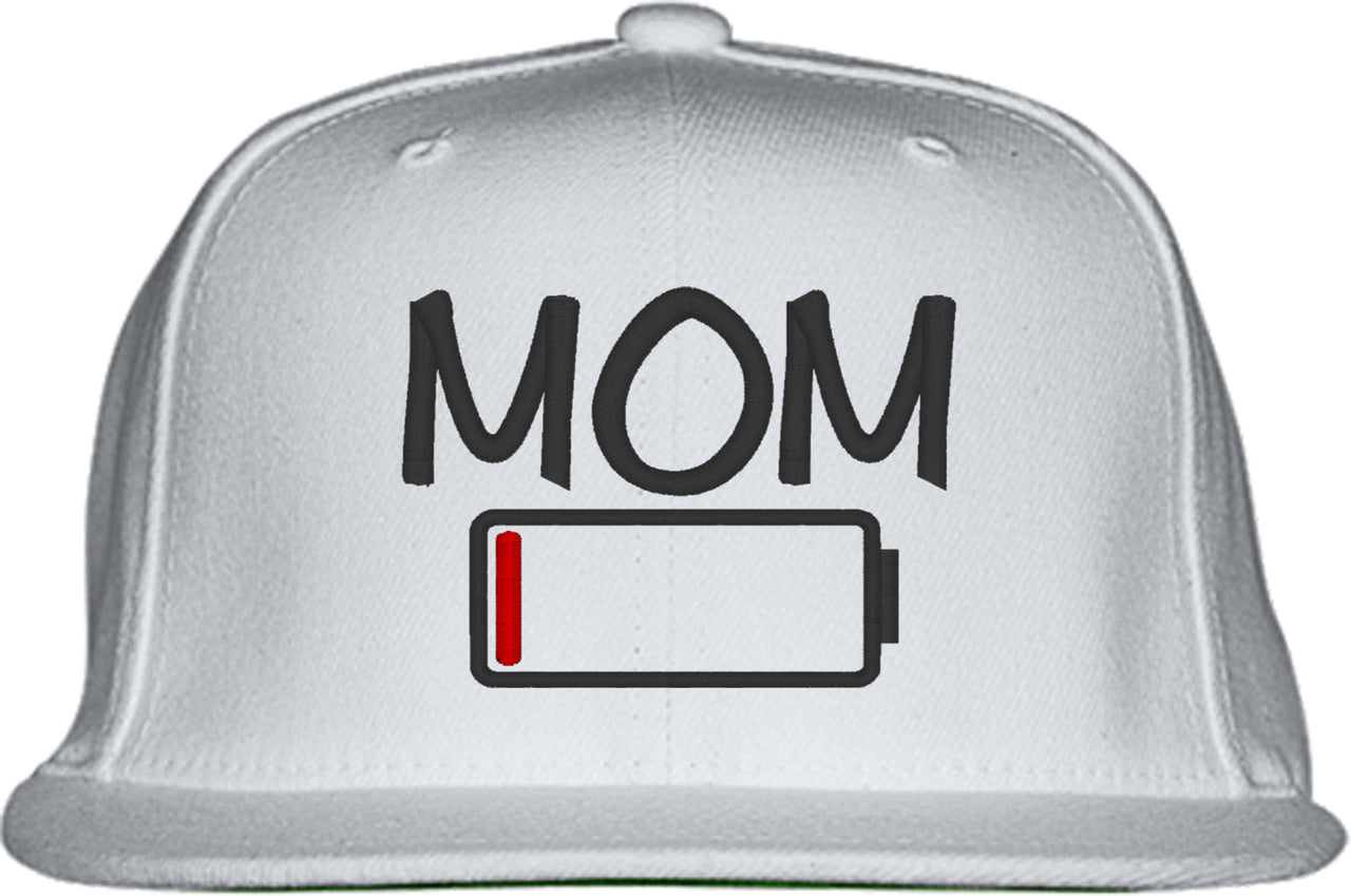 Mom Battery Charge Status Snapback Hat