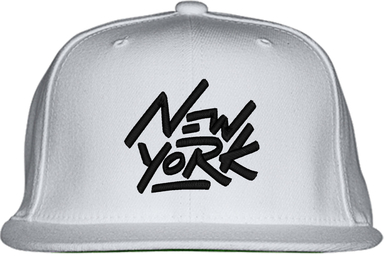 New York Typography Snapback Hat