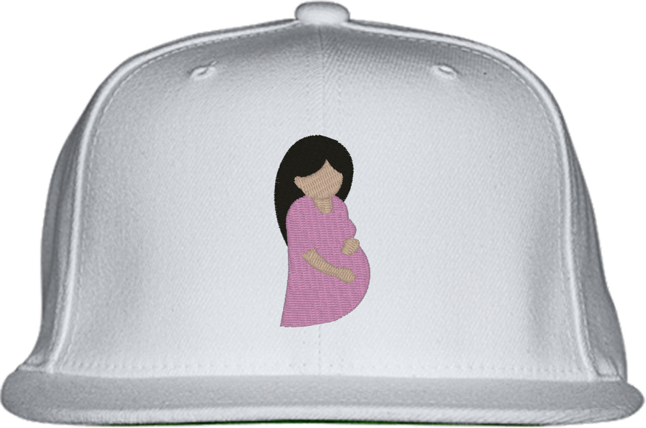 Pregnant Woman Mother's Day Snapback Hat