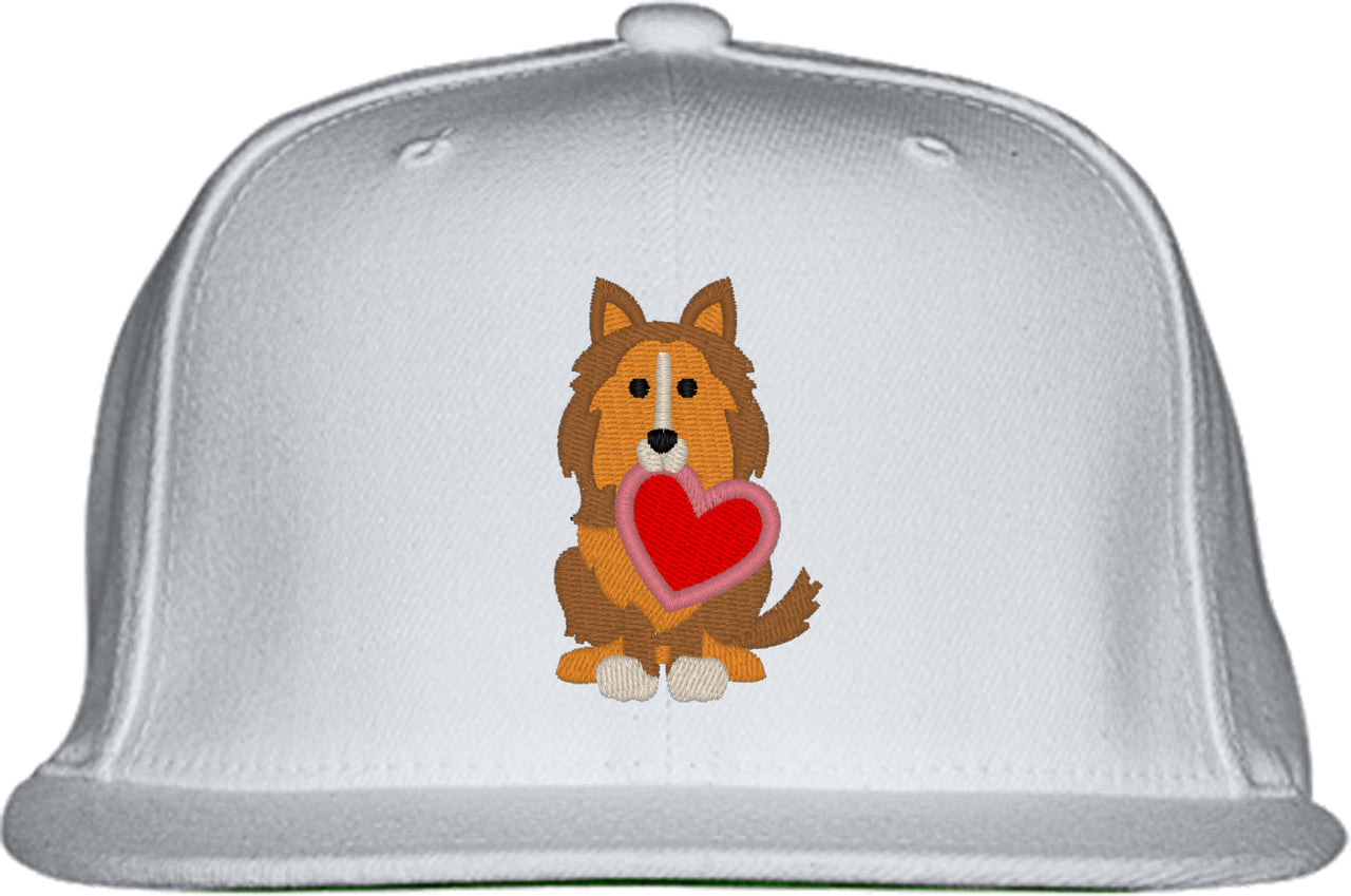 Sheltie Puppy Dog Love Snapback Hat