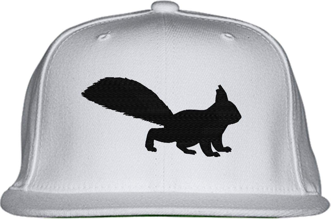 Squirrel Silhouette Snapback Hat