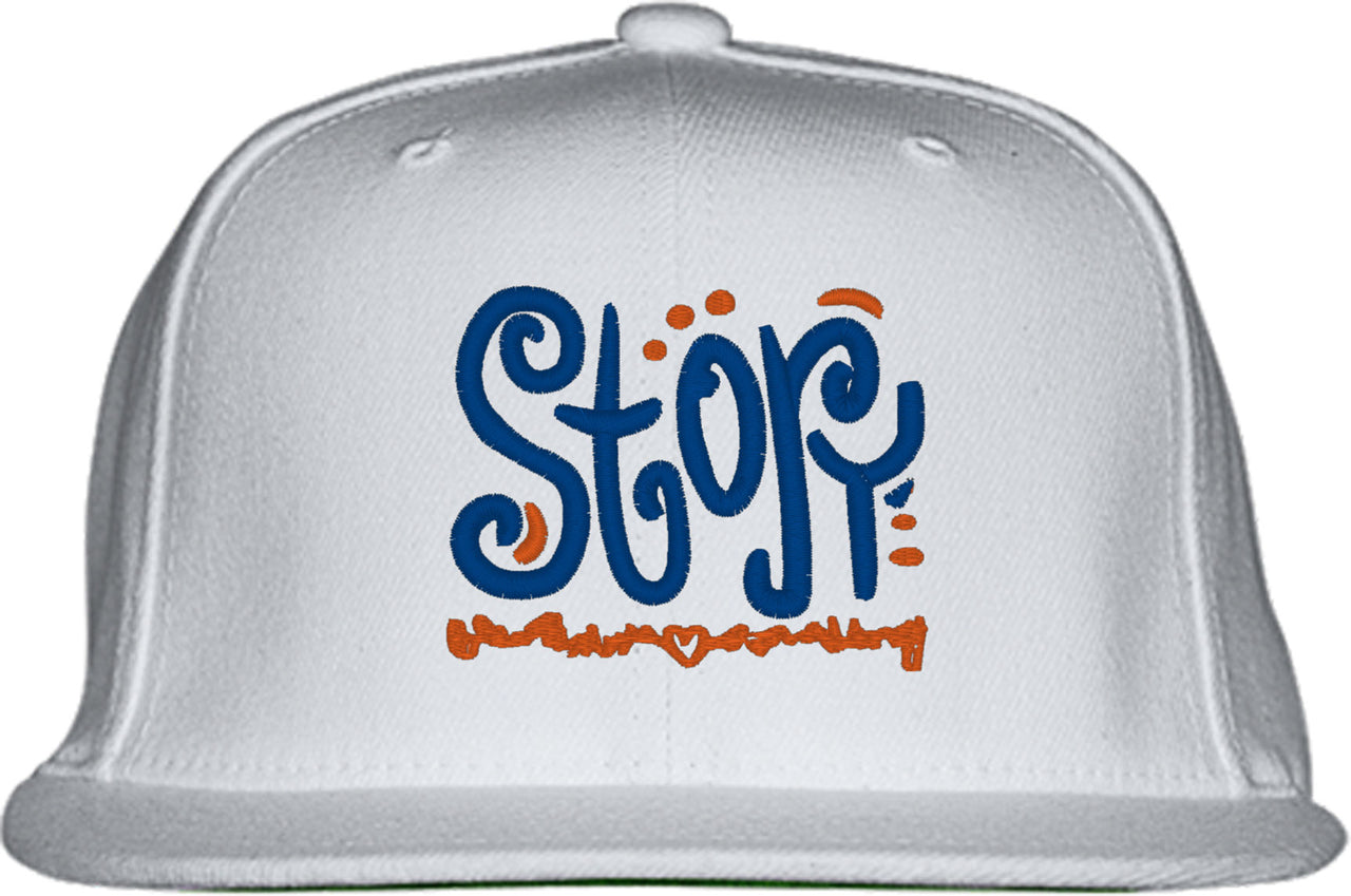 Story Typography Snapback Hat