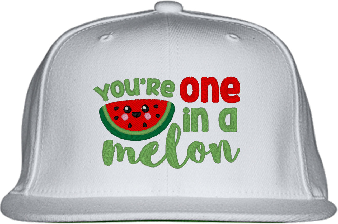 You're One In A Melon Watermelon Snapback Hat