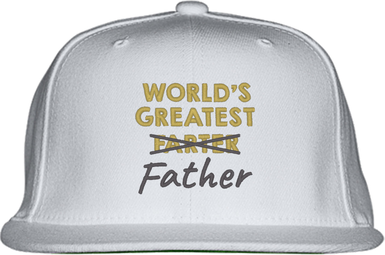 World's Greatest Farter Father Funny Father's Day  Snapback Hat