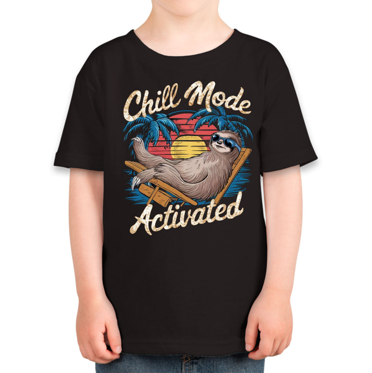 Chill Mode Activated Sloth Toddler T-shirt