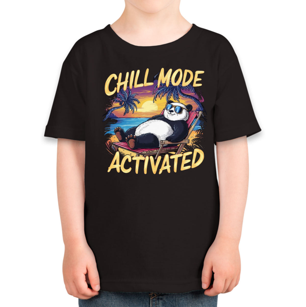 Chill Mode Activated Panda Toddler T-shirt