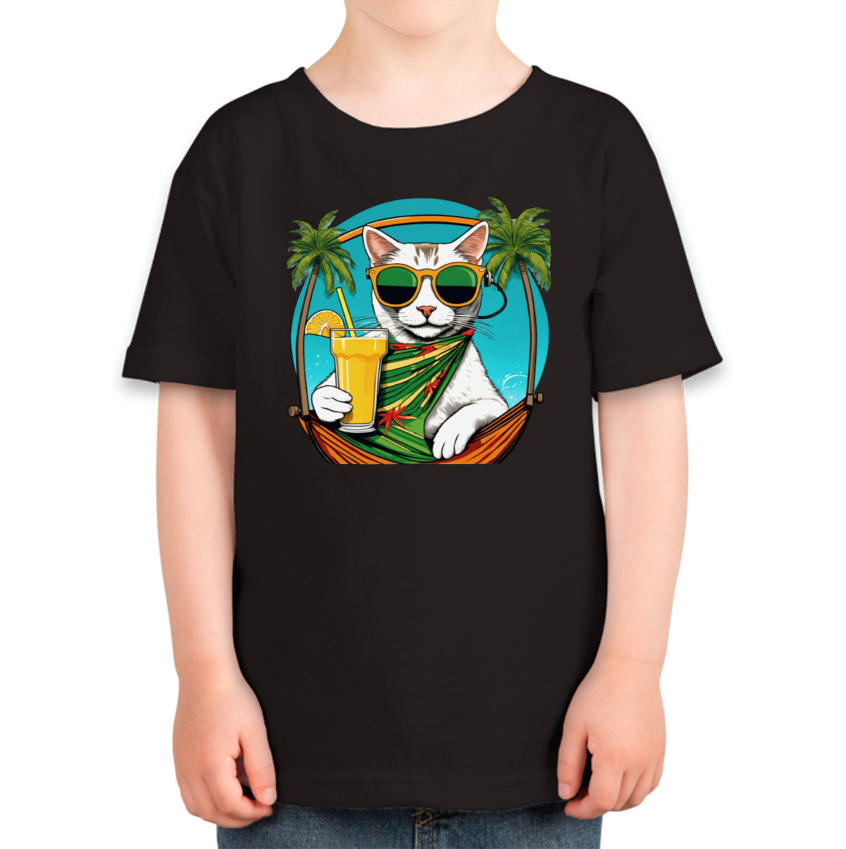 Cool Cat With Sunglasses Toddler T-shirt