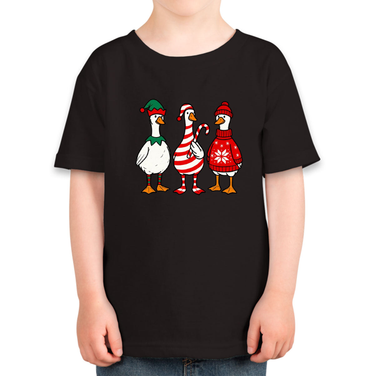 Funny Christmas Gooses Toddler T-shirt