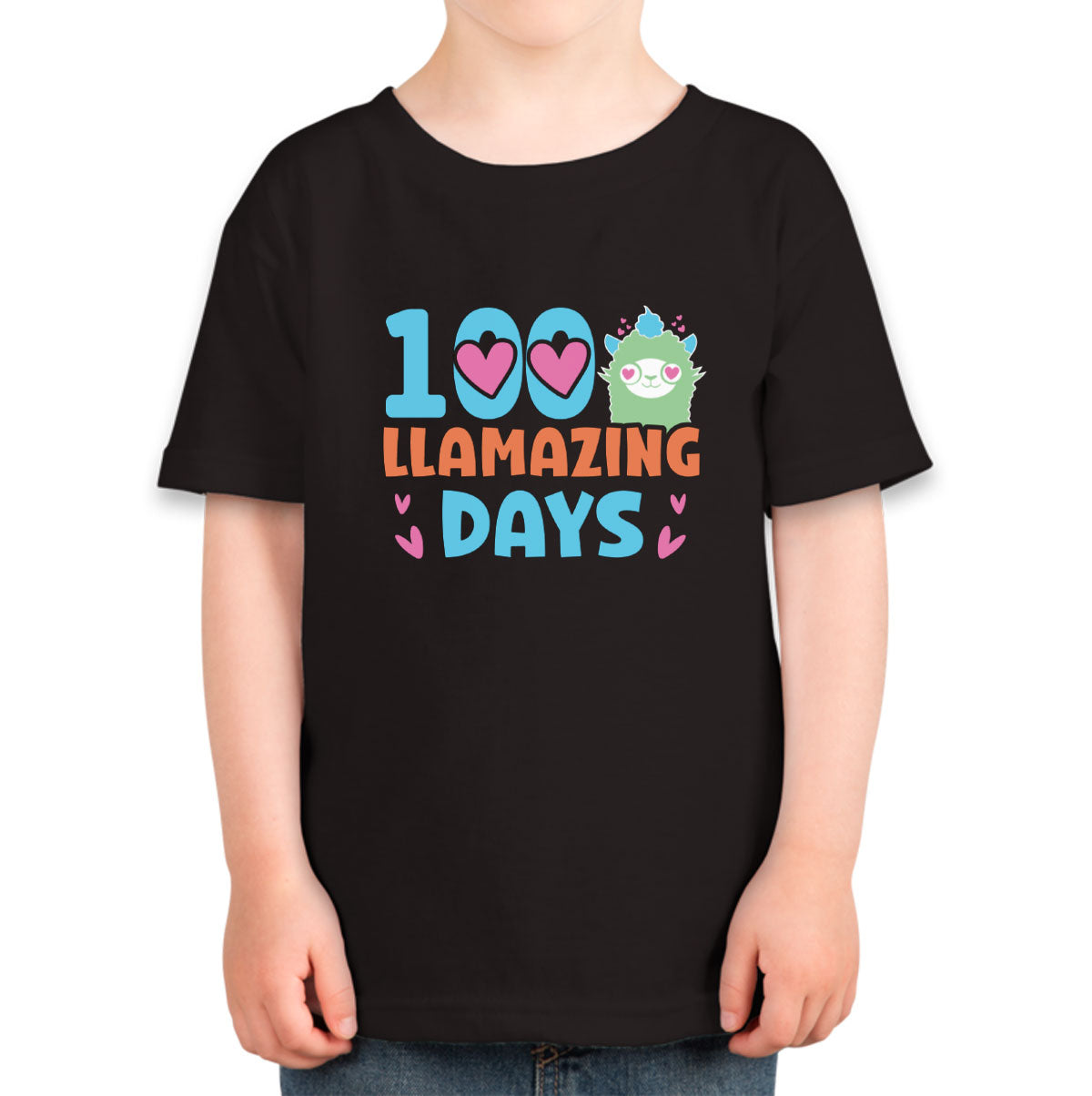 100 Llamazing Day Toddler T-shirt