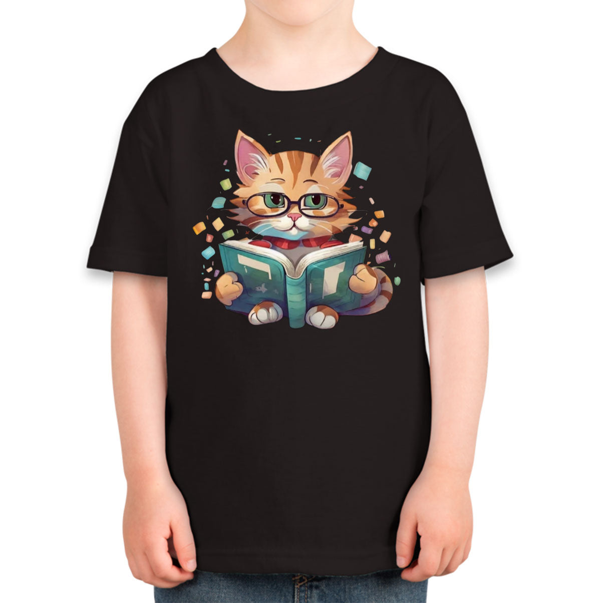 Reading Cat Toddler T-shirt