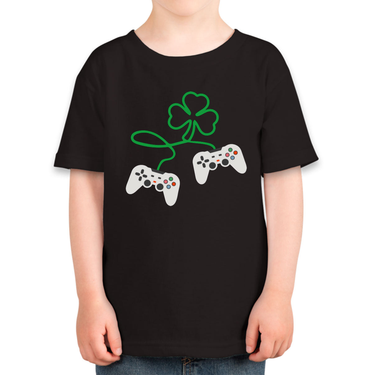 Shamrock Video Gamer St. Patrick's Day Toddler T-shirt
