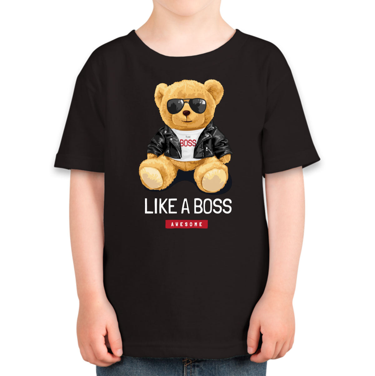 Teddy Bear Like A Boss Toddler T-shirt