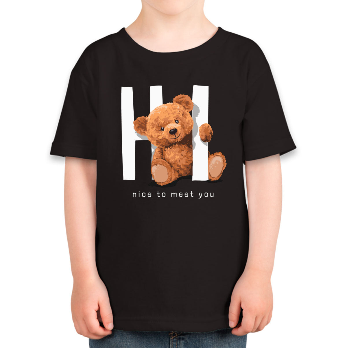 Teddy Bear Hi Toddler T-shirt