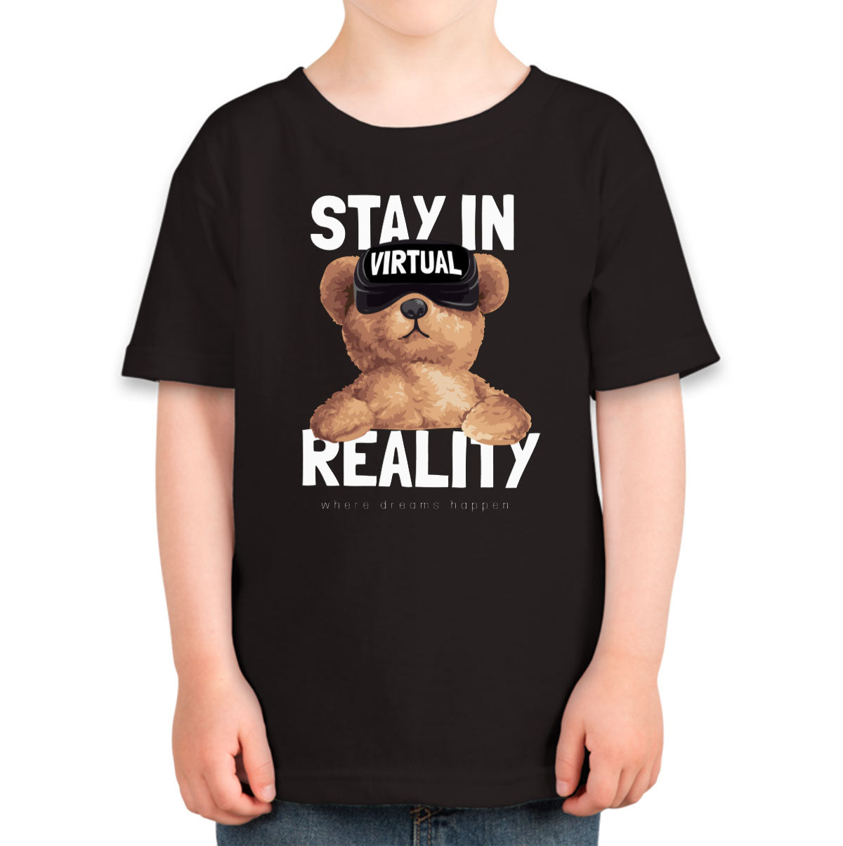 Teddy Bear Stay In VR Toddler T-shirt