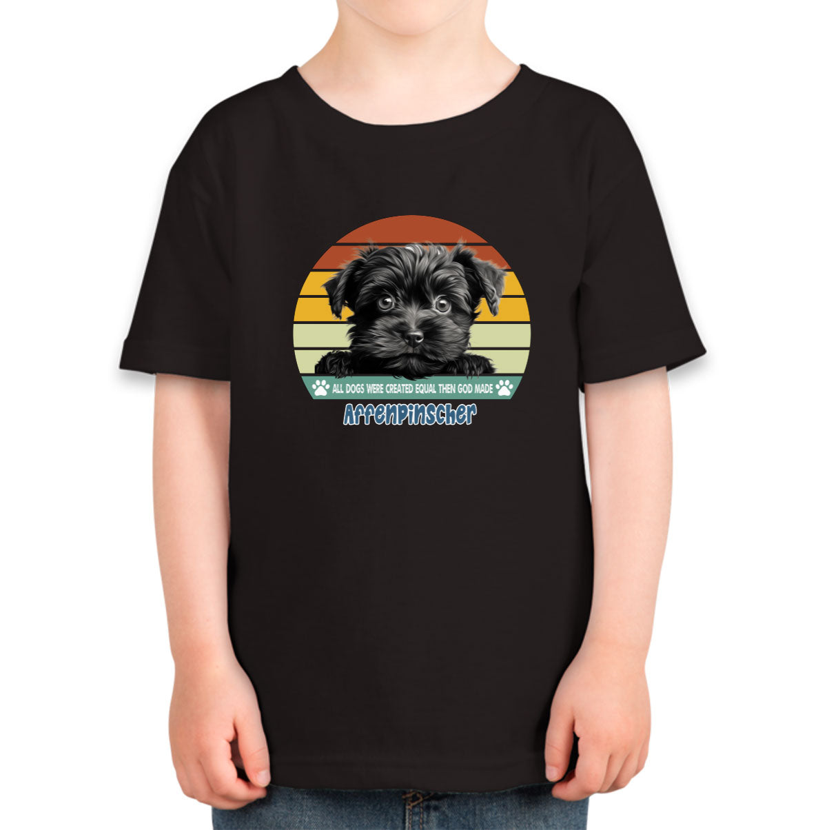 All Dogs Were Created Equal Affenpinscher Toddler T-shirt