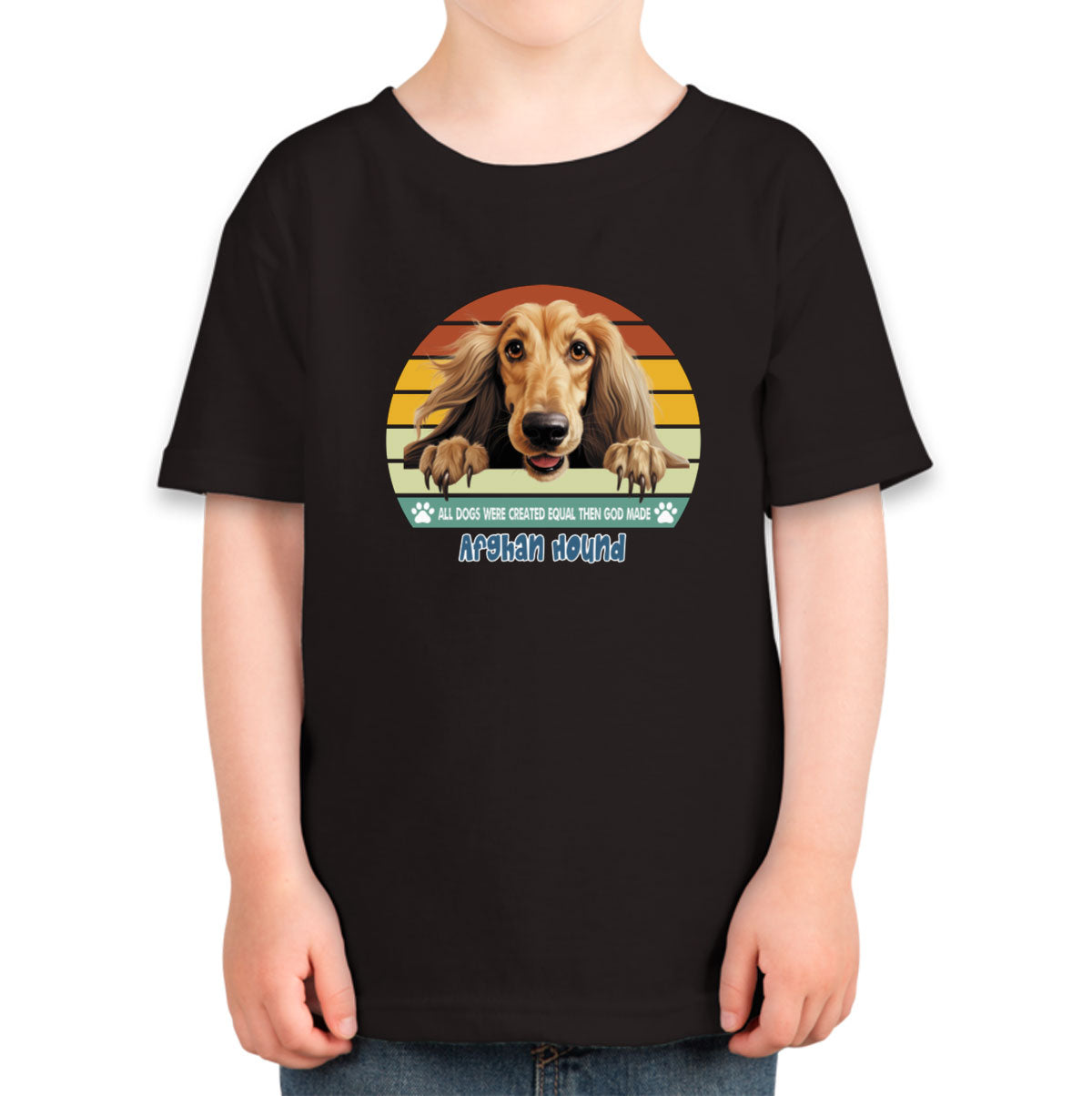 All Dogs Were Created Equal Afghan Hound Toddler T-shirt
