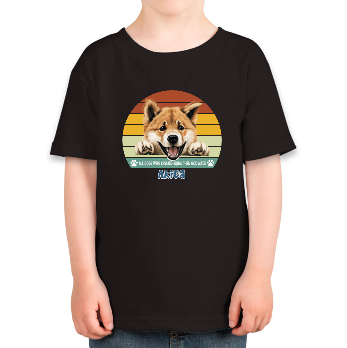 All Dogs Were Created Equal Akita Toddler T-shirt