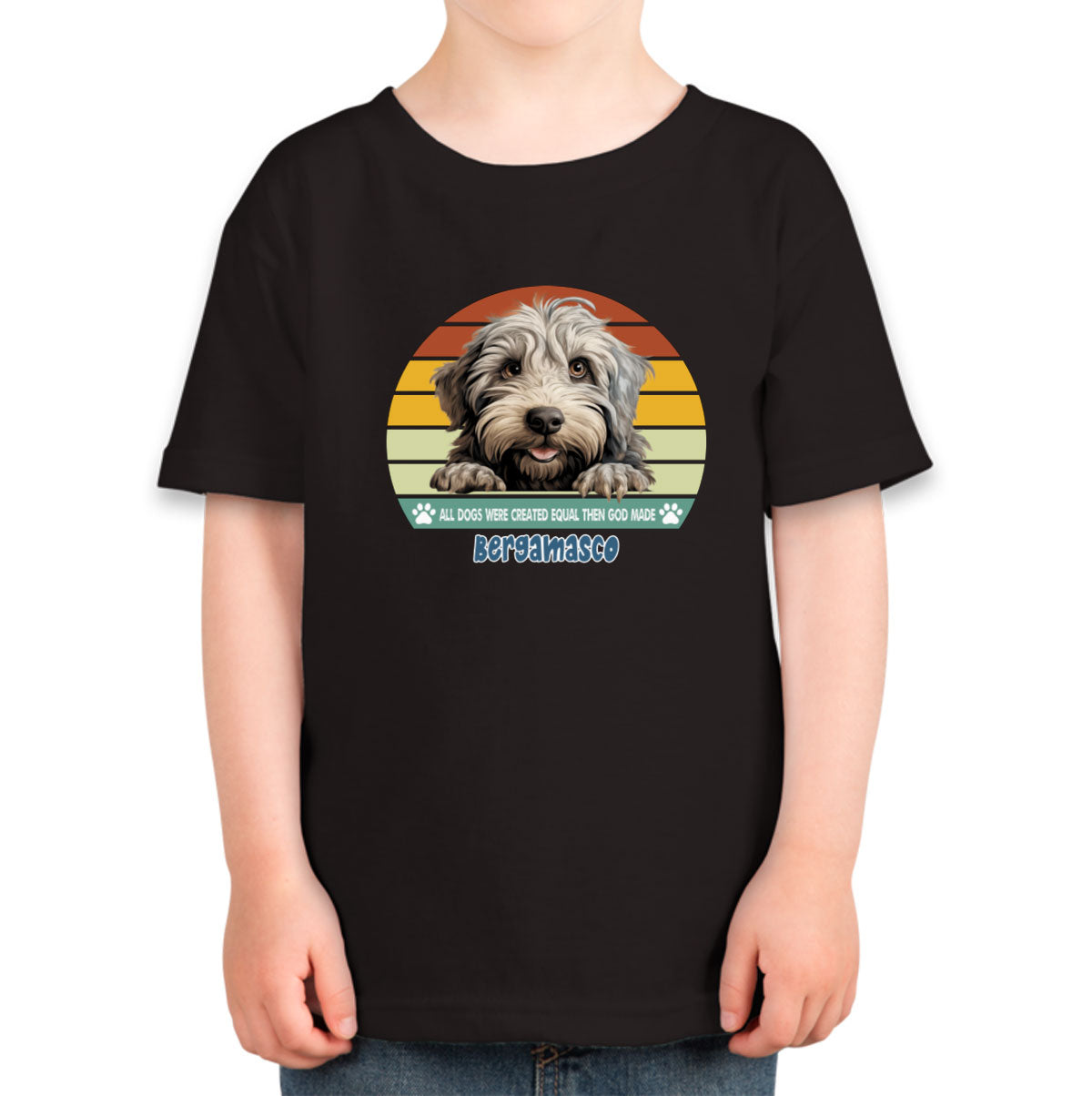 All Dogs Were Created Equal Bergamasco Toddler T-shirt