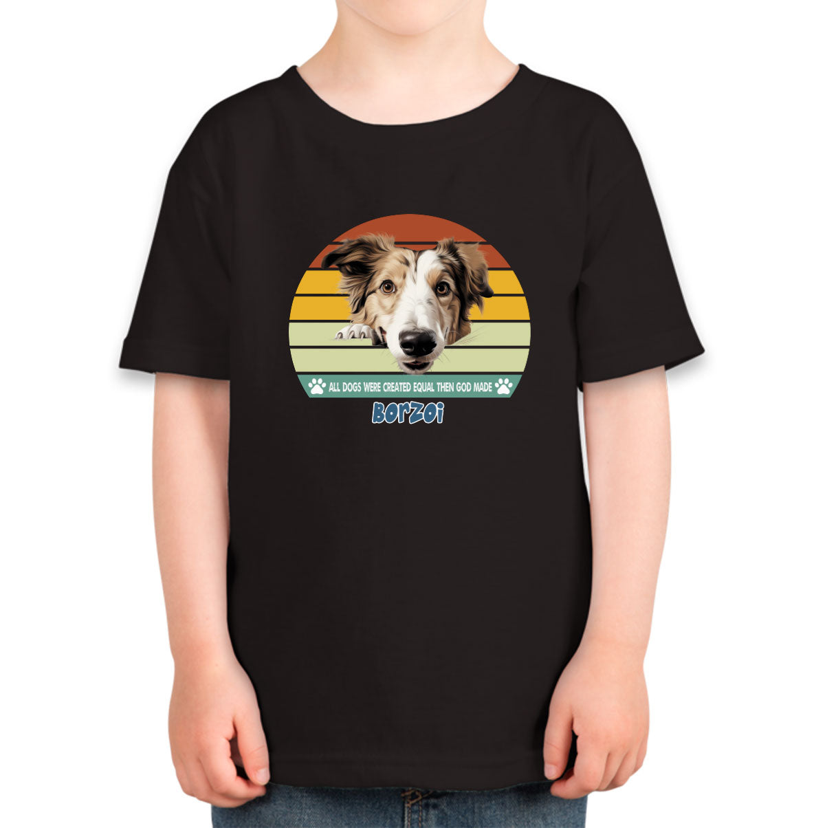 All Dogs Were Created Equal Borzoi Toddler T-shirt