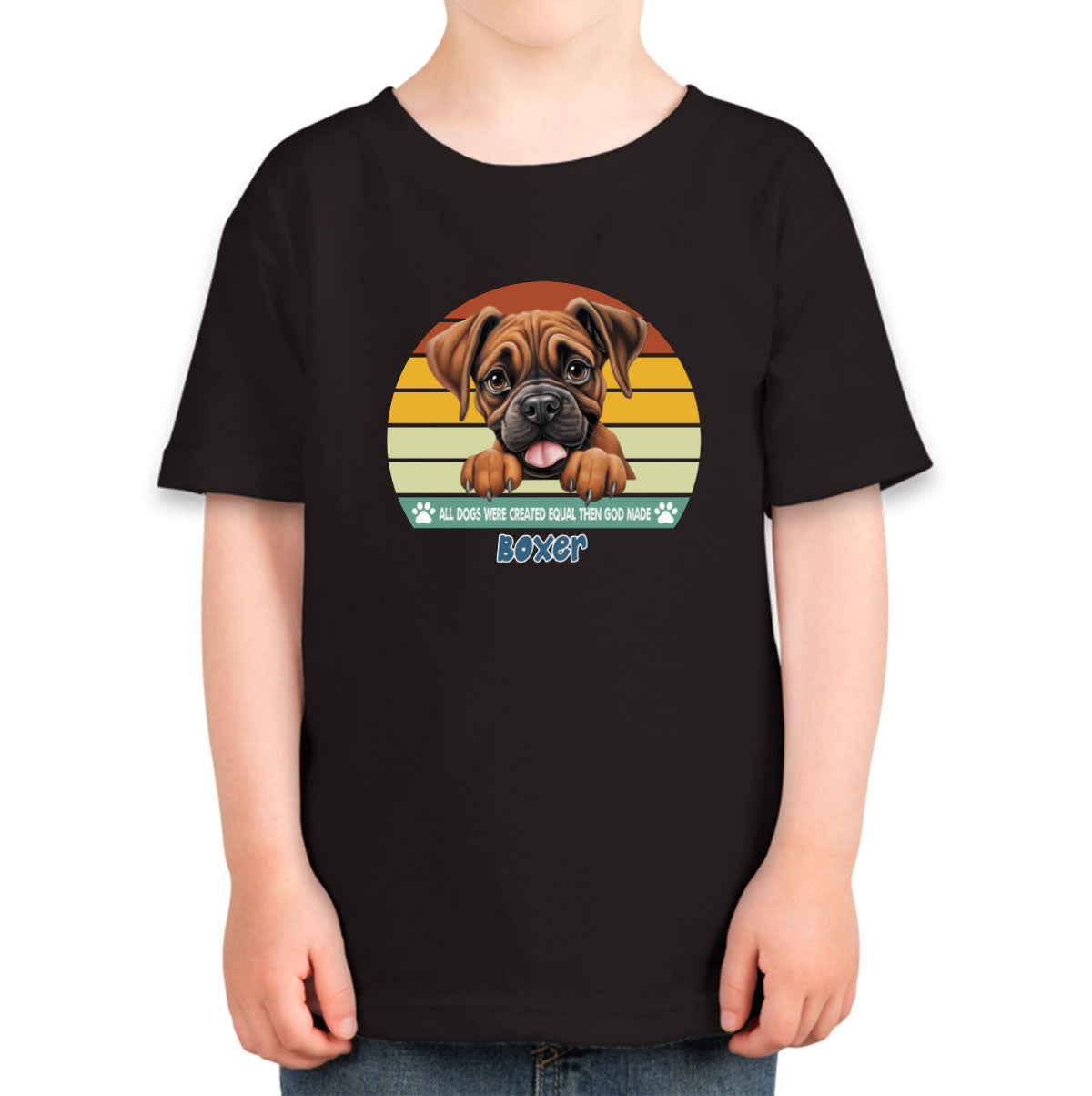 All Dogs Were Created Equal Boxer Toddler T-shirt