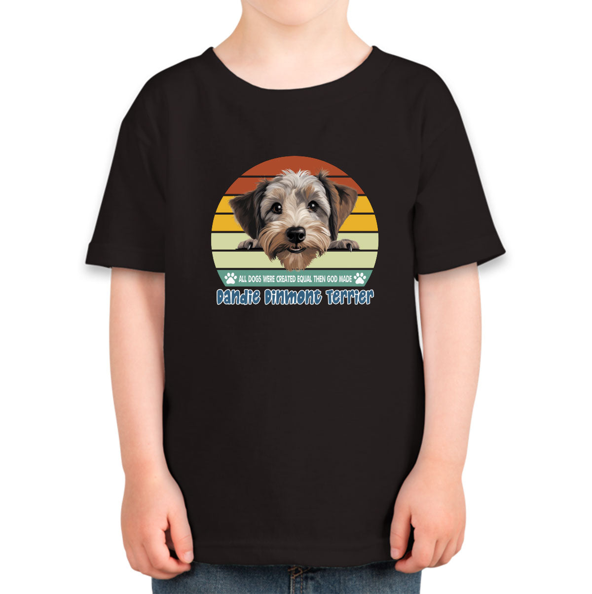All Dogs Were Created Equal Dandie Dinmont Terrier Toddler T-shirt