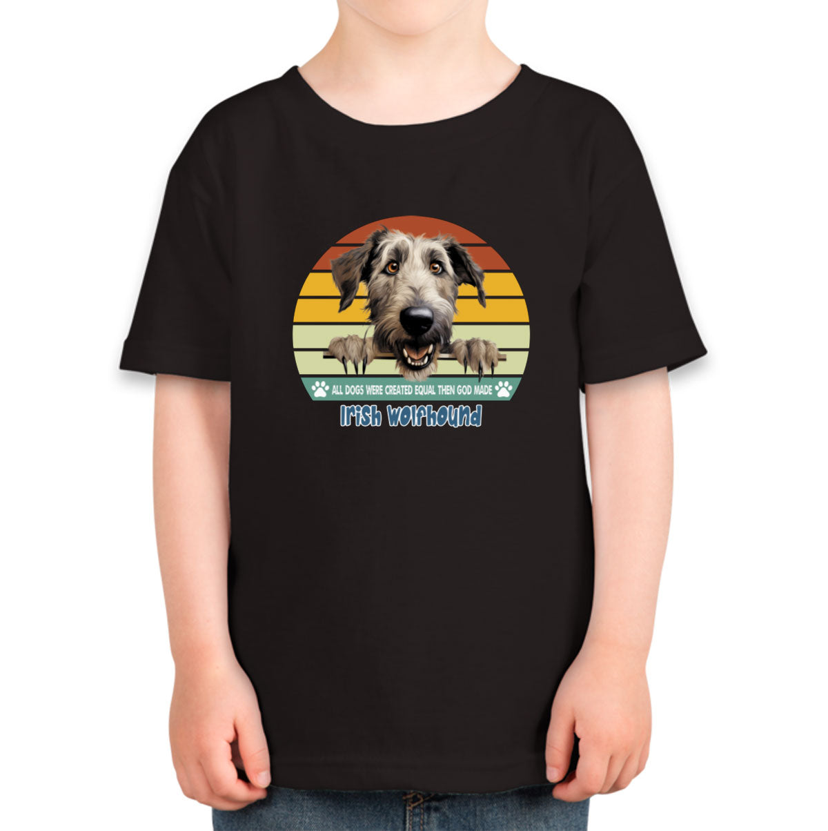 All Dogs Were Created Equal Irish Wolfhound Toddler T-shirt