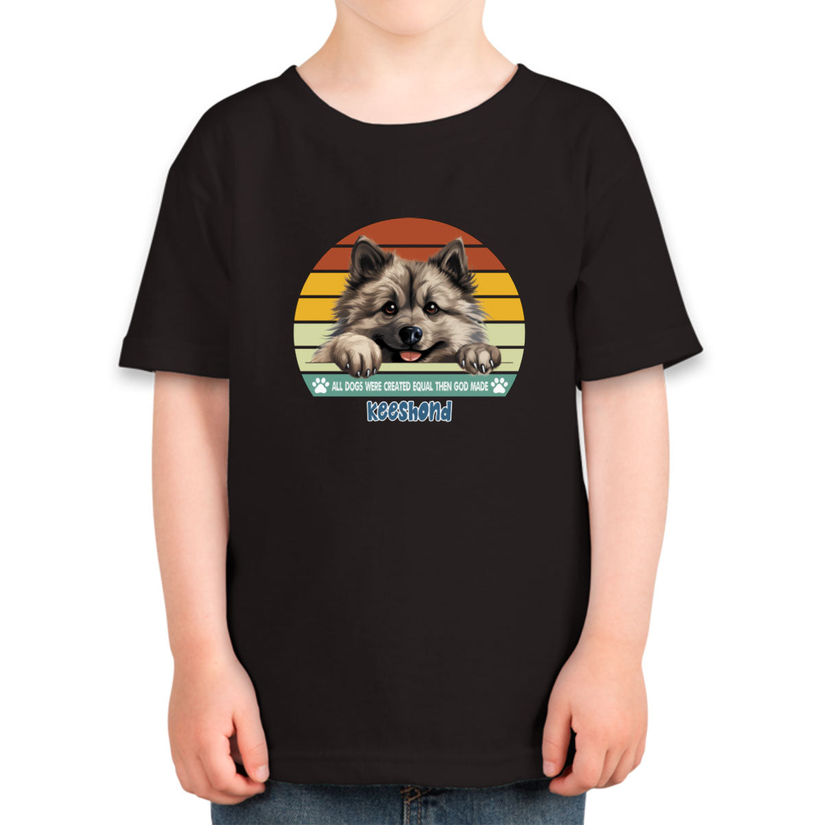 All Dogs Were Created Equal Keeshond Toddler T-shirt