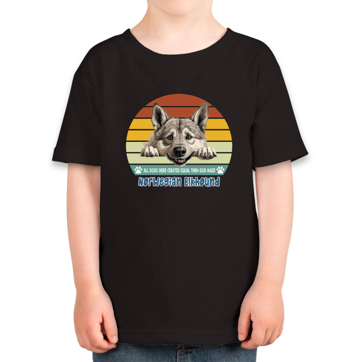 All Dogs Were Created Equal Norwegian Elkhound Toddler T-shirt