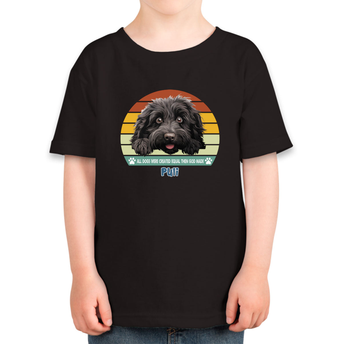 All Dogs Were Created Equal Puli Toddler T-shirt