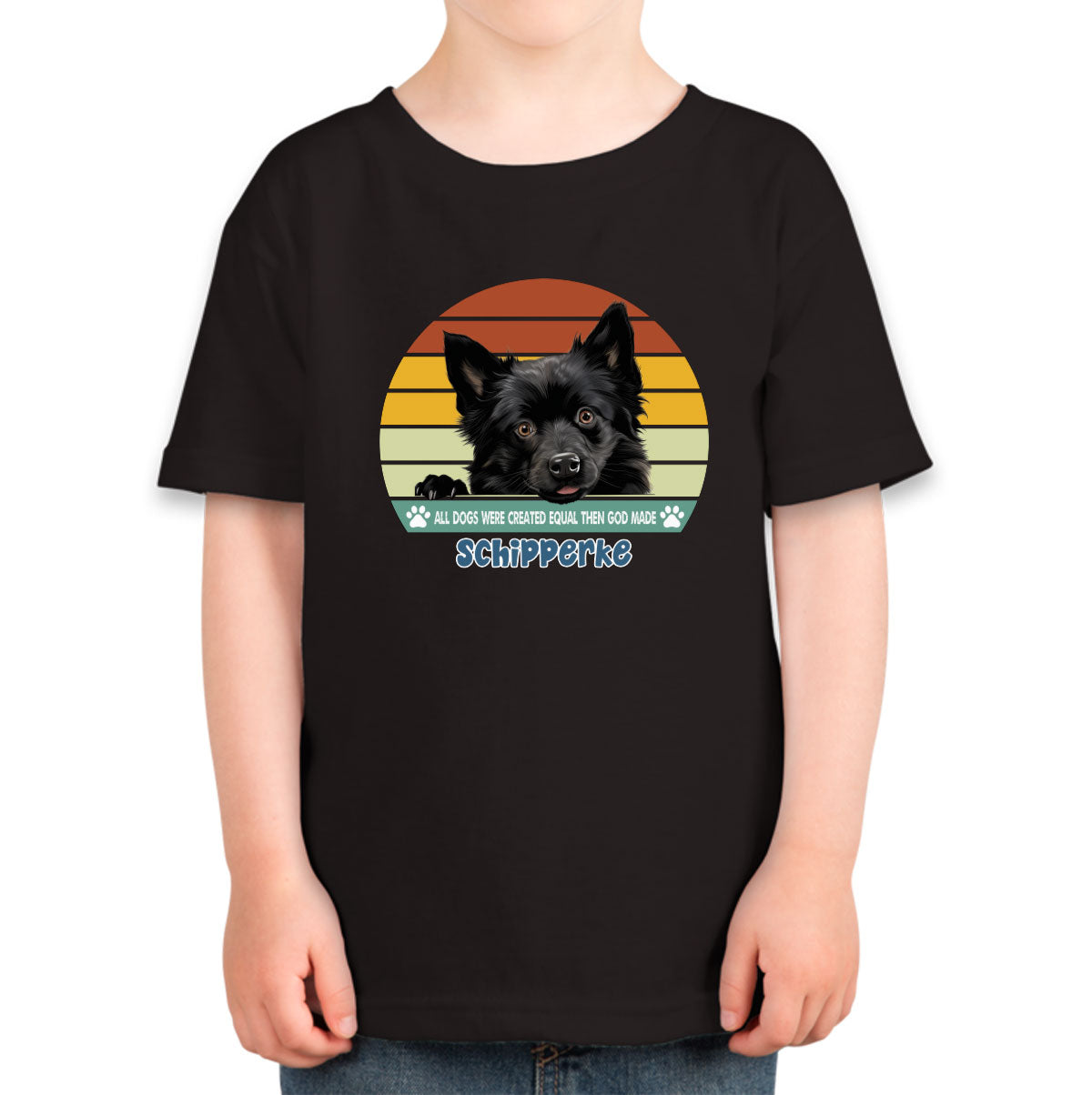 All Dogs Were Created Equal Schipperke Toddler T-shirt