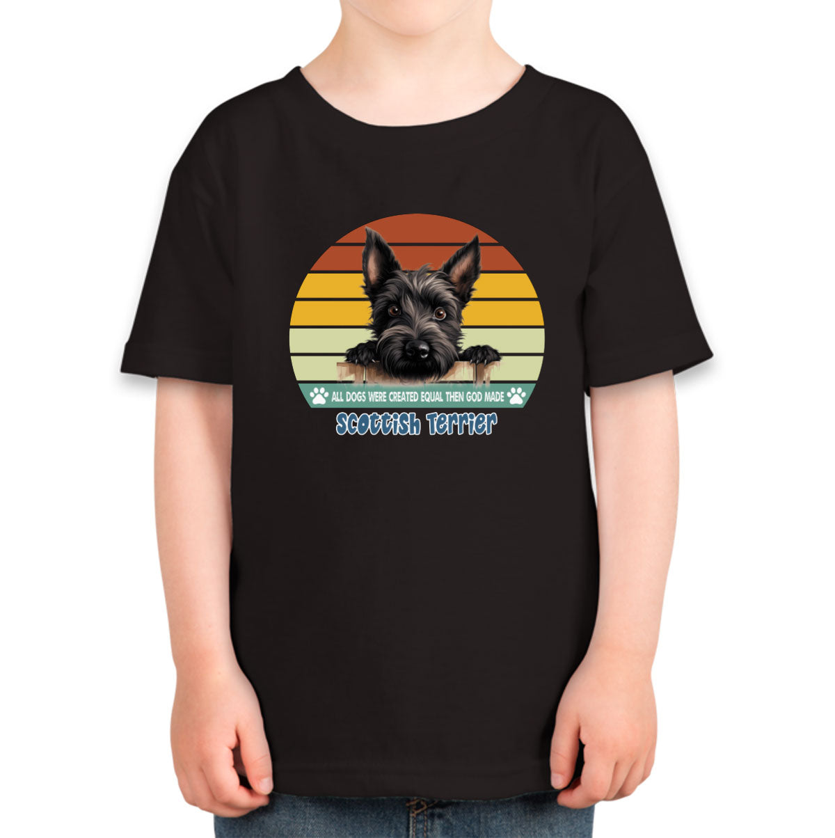 All Dogs Were Created Equal Scottish Terrier Toddler T-shirt