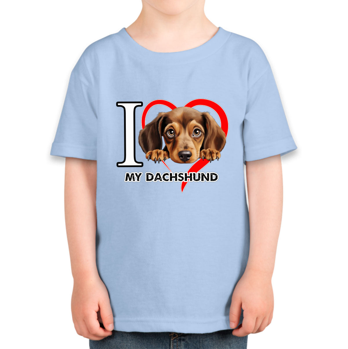 I Love My Dachshund Dog Toddler T-shirt