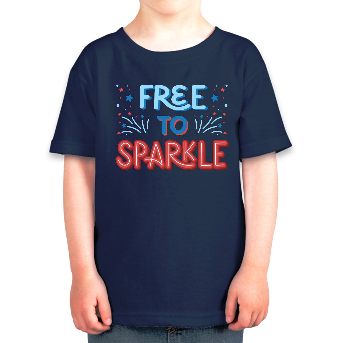 Free To Sparkle Patriotic Toddler T-shirt