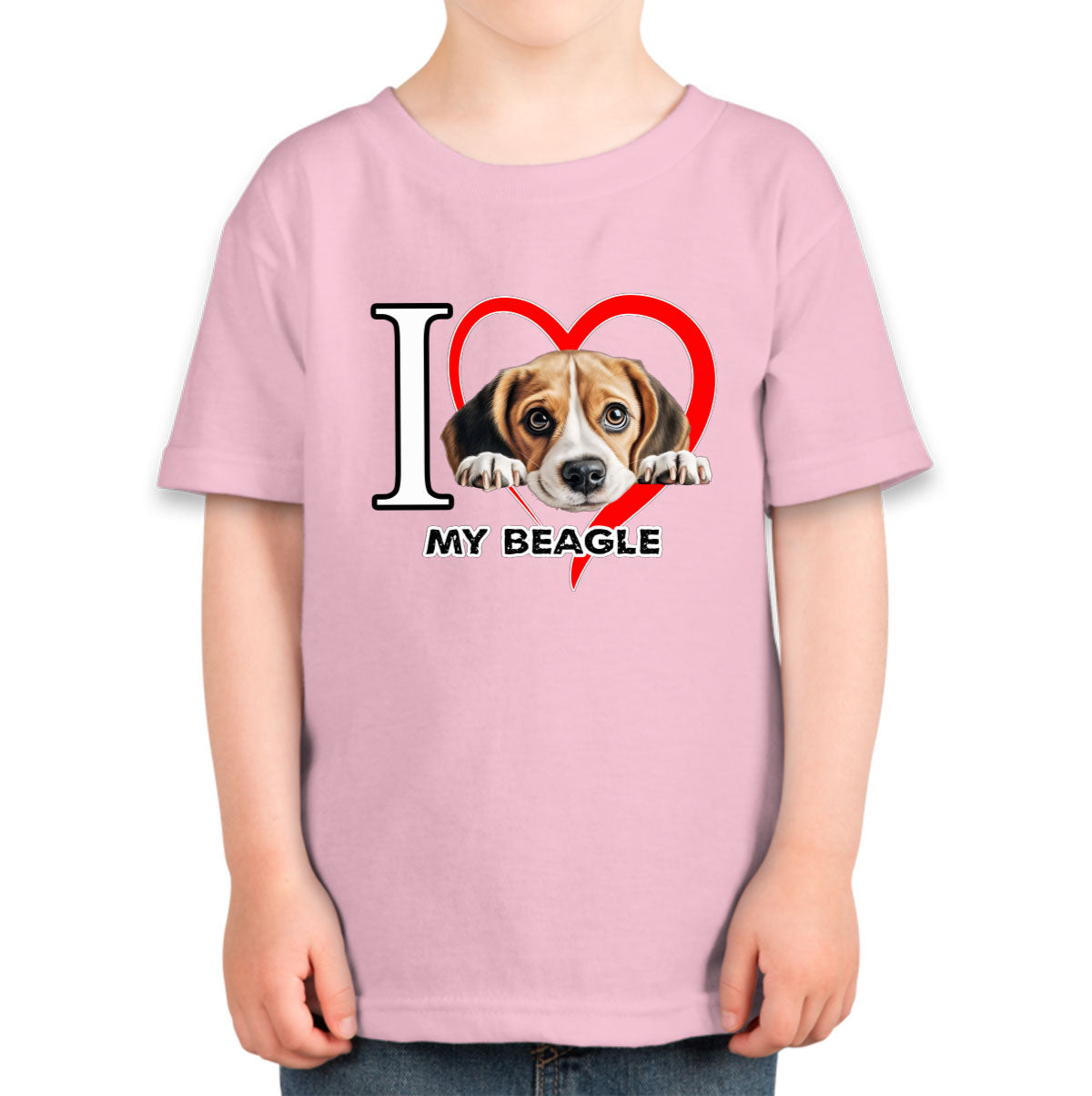 I Love My Beagle Dog Toddler T-shirt