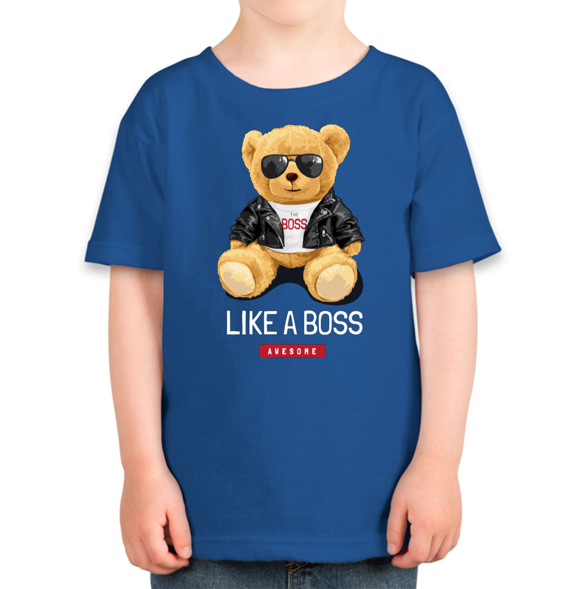 Teddy Bear Like A Boss Toddler T-shirt