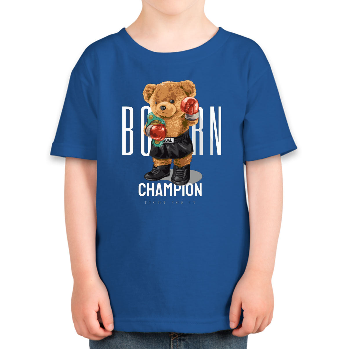 Teddy Bear Champion Boxer Toddler T-shirt