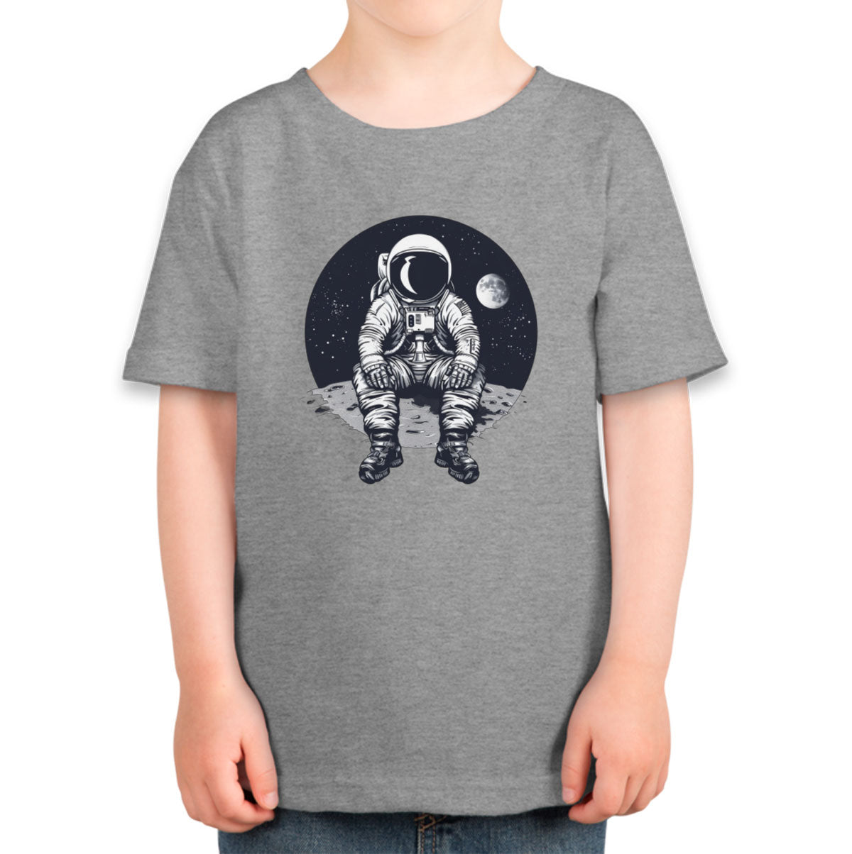 Astronaut Sitting On Moon Toddler T-shirt