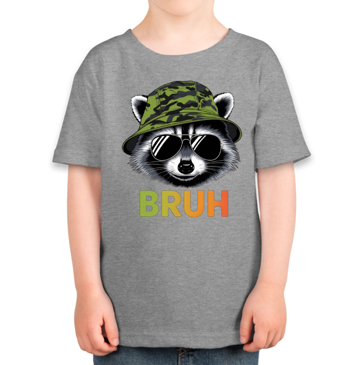 Cute Raccoon Bruh Toddler T-shirt