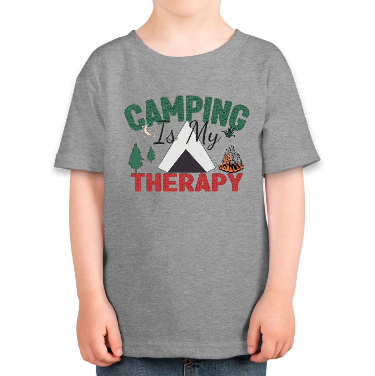 Camping Is My Therapy Toddler T-shirt