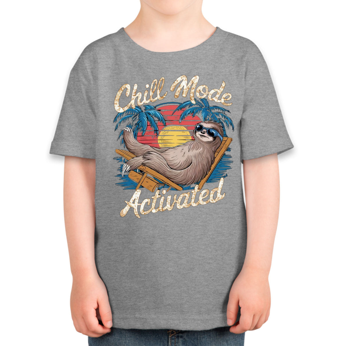 Chill Mode Activated Sloth Toddler T-shirt