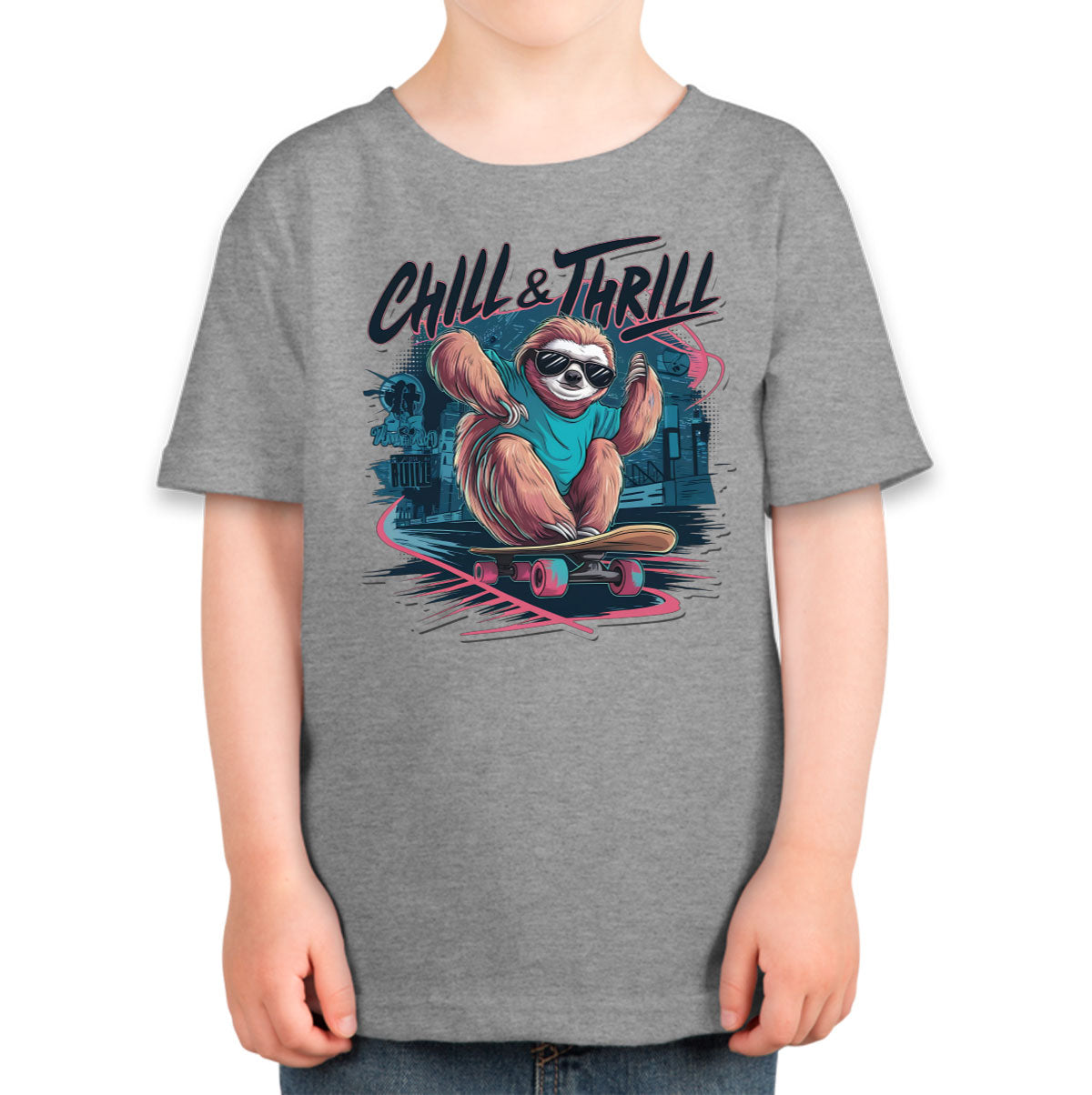 Chill And Thrill Sloth Toddler T-shirt