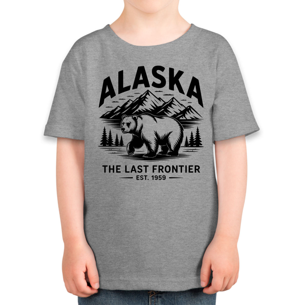 Alaska Cityscape Illustration The Last Frontier Toddler T-shirt