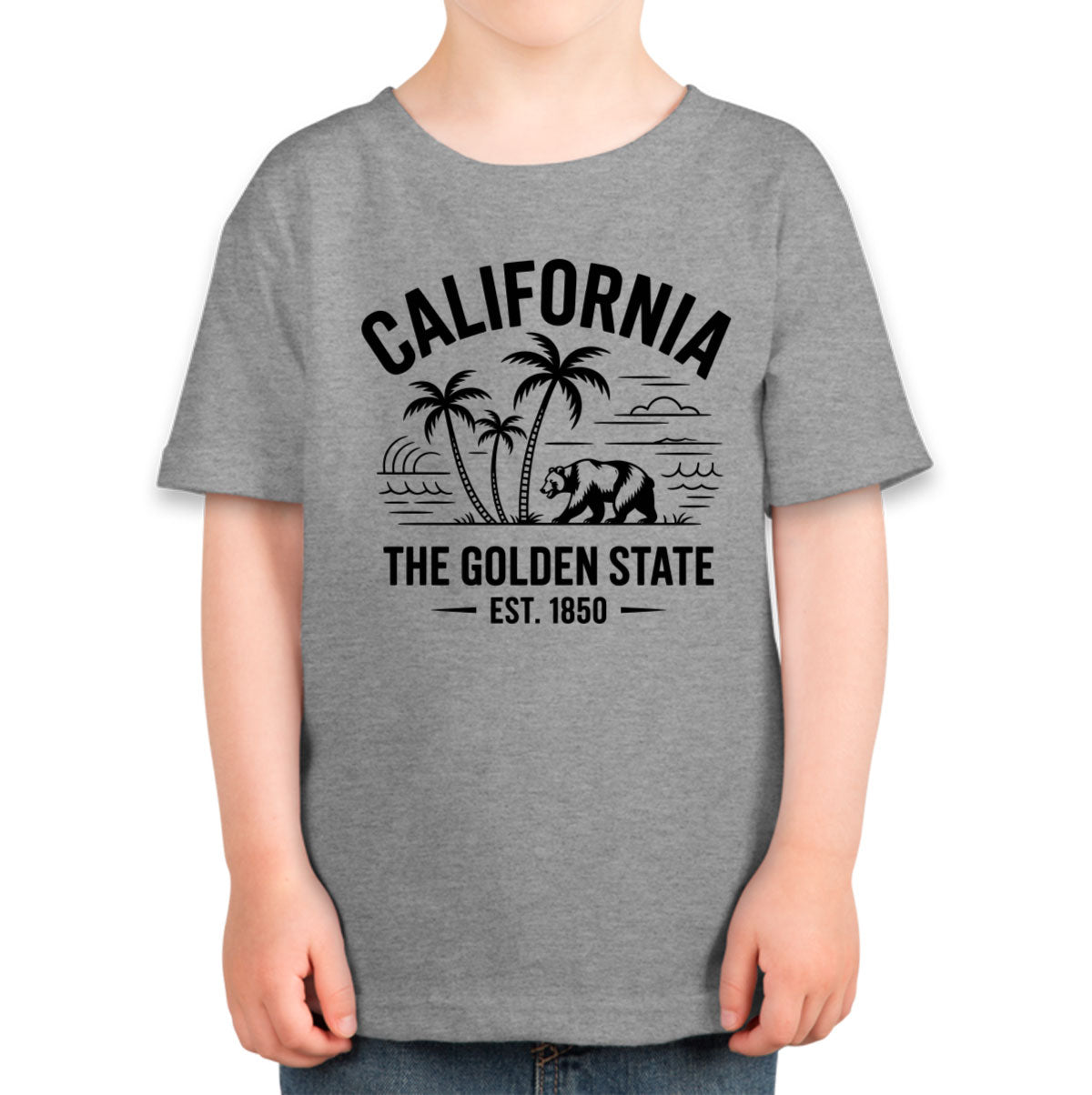 California Cityscape Illustration The Golden State Toddler T-shirt