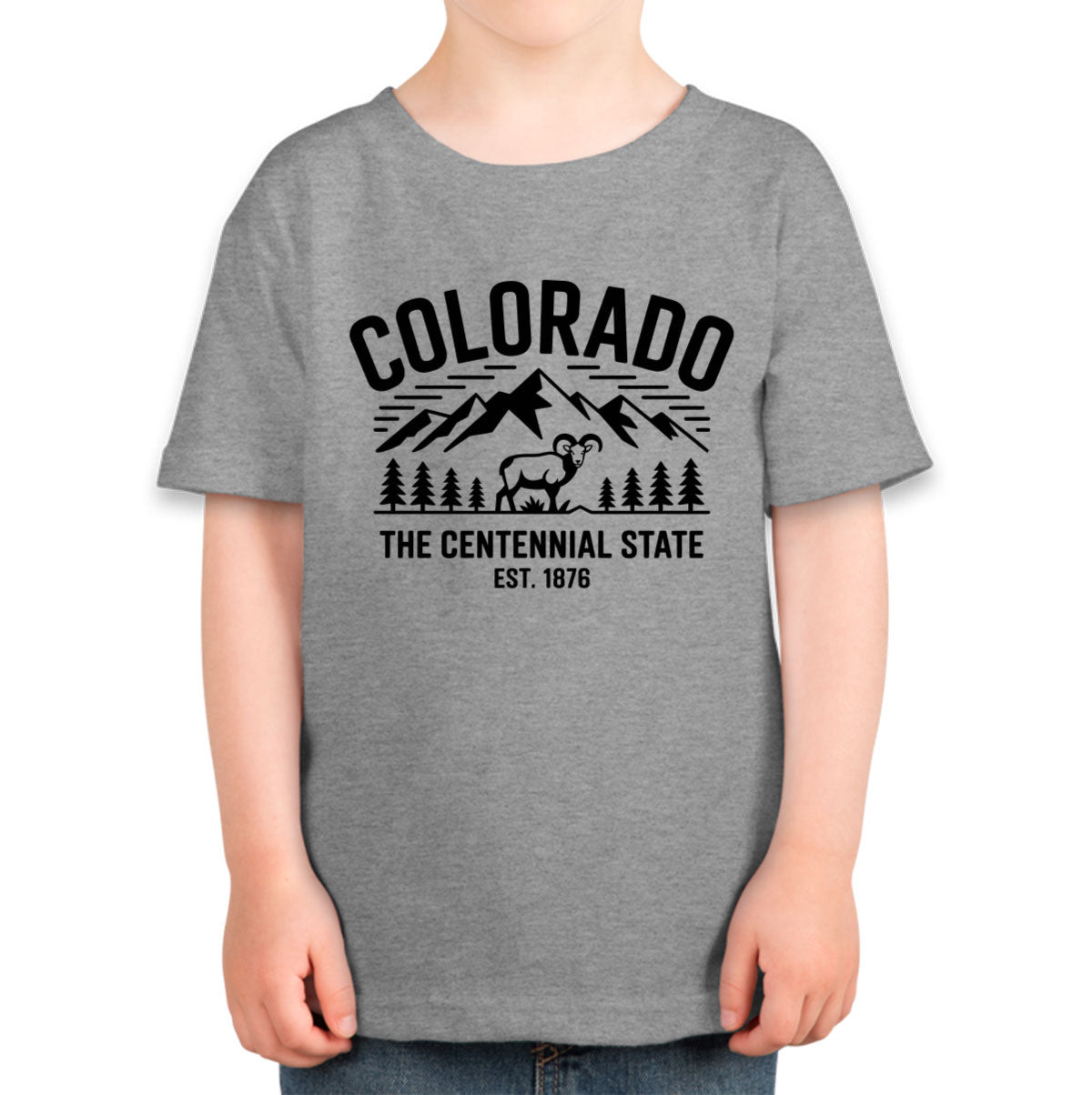 Colorado Cityscape Illustration The Centennial State Toddler T-shirt